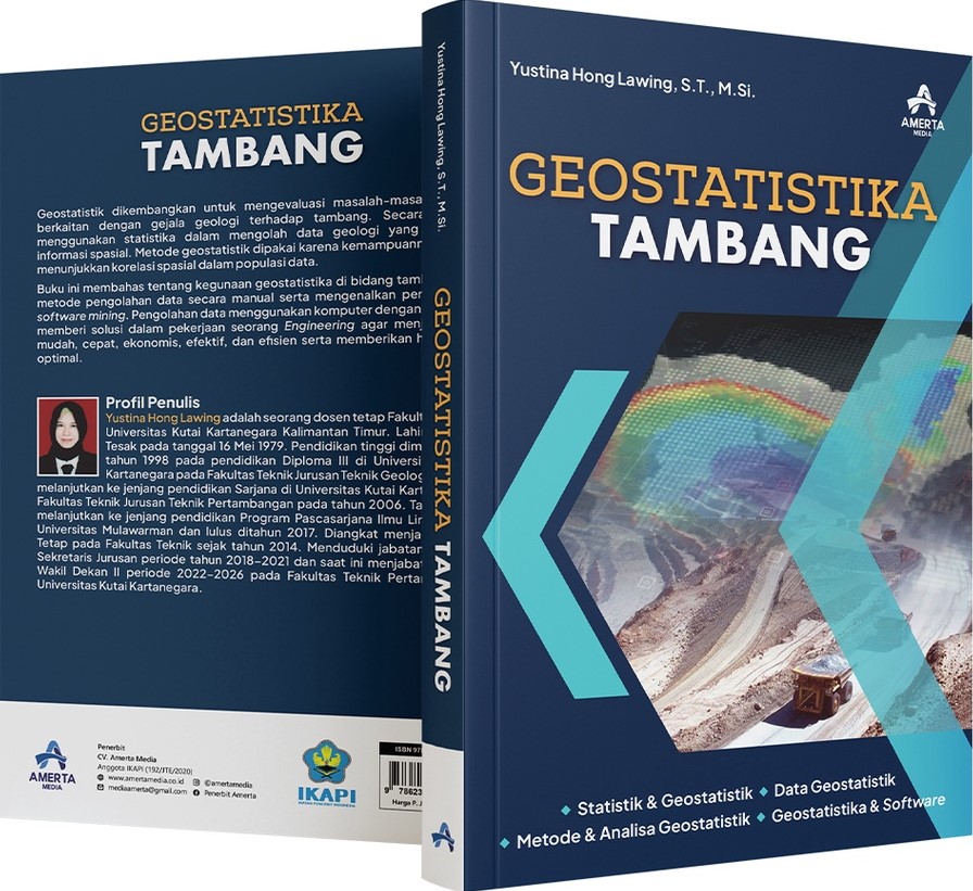 Buku Geostatistika Tambang - Yustina Hong Lawing, ST, M.Si Penerbit Amerta Media