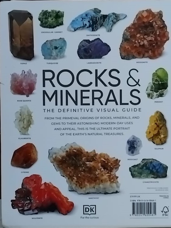 Rocks & Minerals - The Definitive Visual Guide New Edition DK The Curious